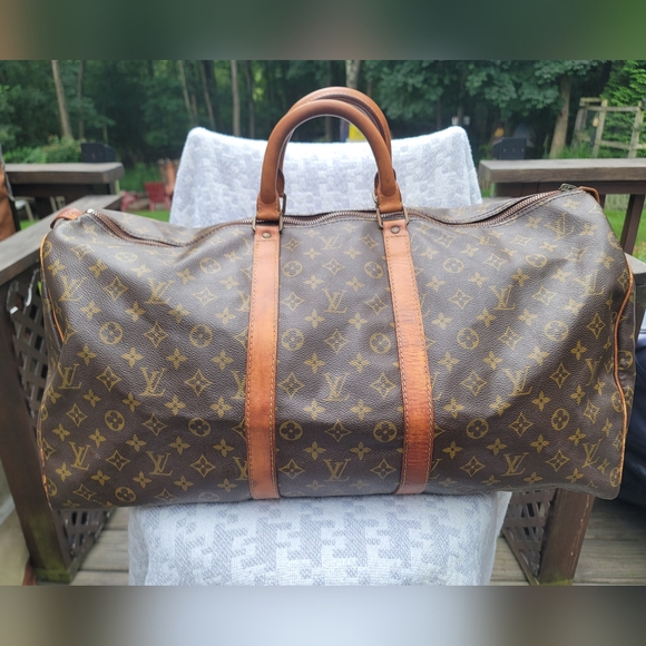 Louis Vuitton Brown Monogram 55L Duffel Bag - Picture 1 of 12